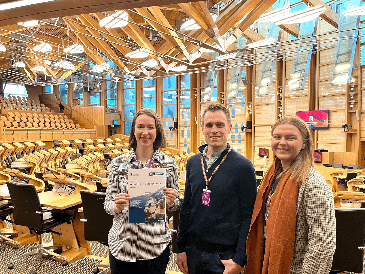 Healthy ageing briefing at the Scottish Parliament